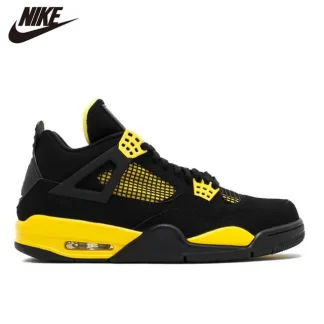 NIKE-zapatillas de baloncesto Air Jordan 4 para hombre, calzado deportivo Retro, Toro Bravo, grow red fire, black cat, white מלet cactus - AliExpress  - Color : Lavanda - Tamaño del zapato : 41