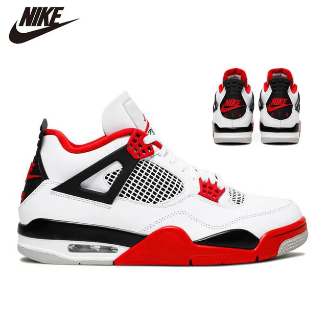 NIKE-zapatillas de baloncesto Air Jordan 4 para hombre, calzado deportivo Retro, Toro Bravo, grow red fire, black cat, white מלet cactus - AliExpress - Color : Verde - Tamaño del zapato : 40