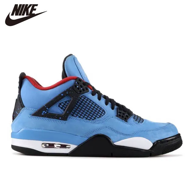 NIKE-zapatillas de baloncesto Air Jordan 4 para hombre, calzado deportivo Retro, Toro Bravo, grow red fire, black cat, white מלet cactus - AliExpress - Color : Negro - Tamaño del zapato : 40