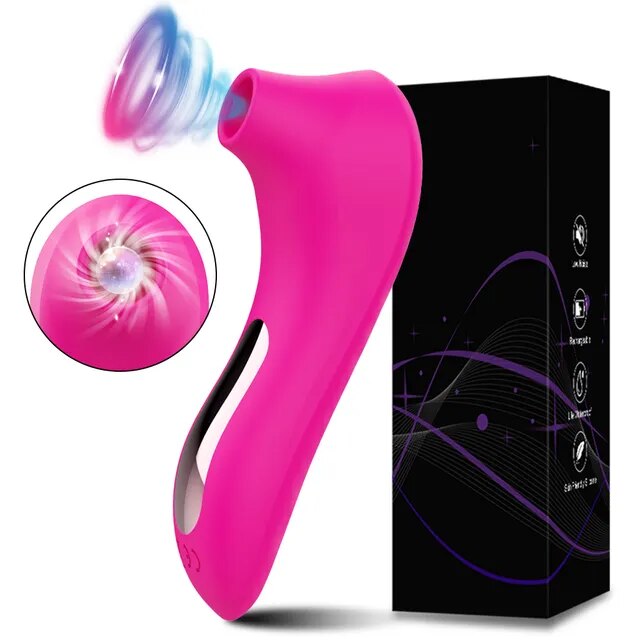 Vagina Vibrador Estimulador de Vacío Femenino Pezón Juguetes Sexuales para Adultos 18 Mujeres - Enviado desde : Bélgica - Color : Blanco